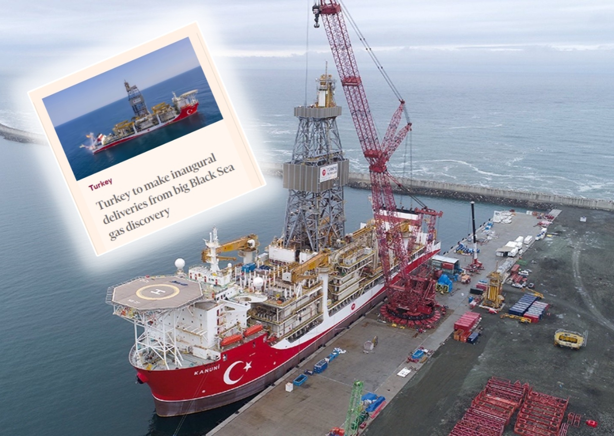 İngiliz Financial Times: Türkiye, büyük Karadeniz doğal gaz keşfinde ilk teslimatı yapacak