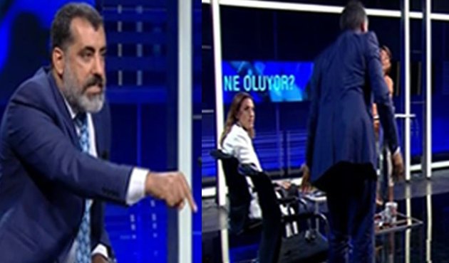 Nevzat Çiçek patladı, canlı yayını terk etti: "Ben teröristim!" / VİDEO
