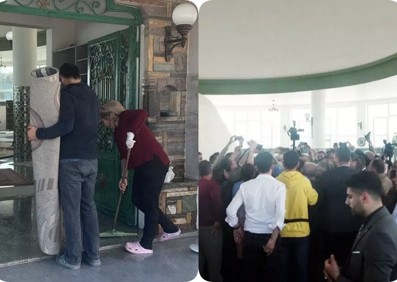 Akşener ve İmamoğlu Hz. Hızır Türbesi'ne ayakkabı ile girdi!