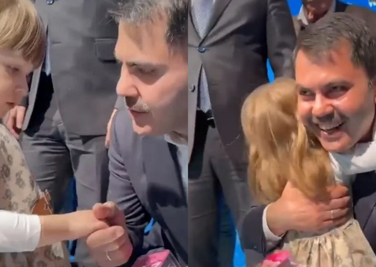 Bakan Kurum ve küçük kızın diyaloğu yürekleri ısıttı