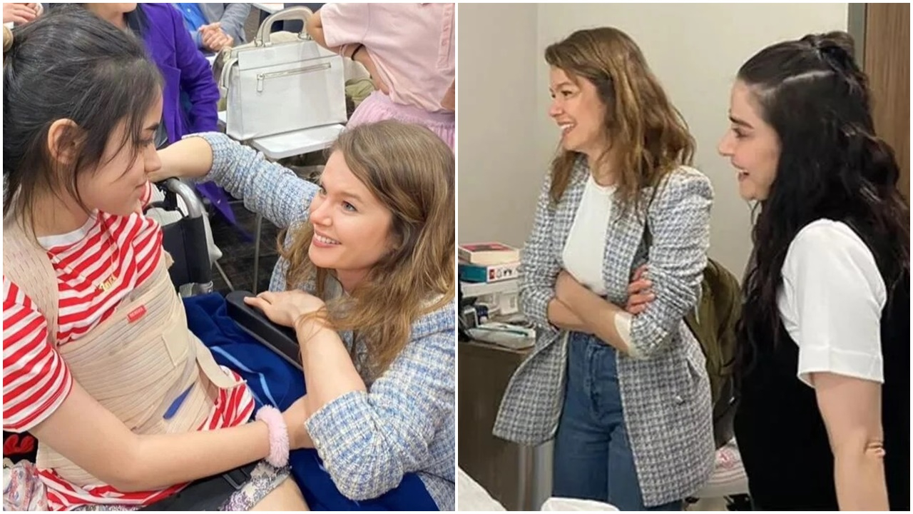 Camdaki Kız'ın Nalan'ı Burcu Biricik depremzede çocukları ziyaret etti