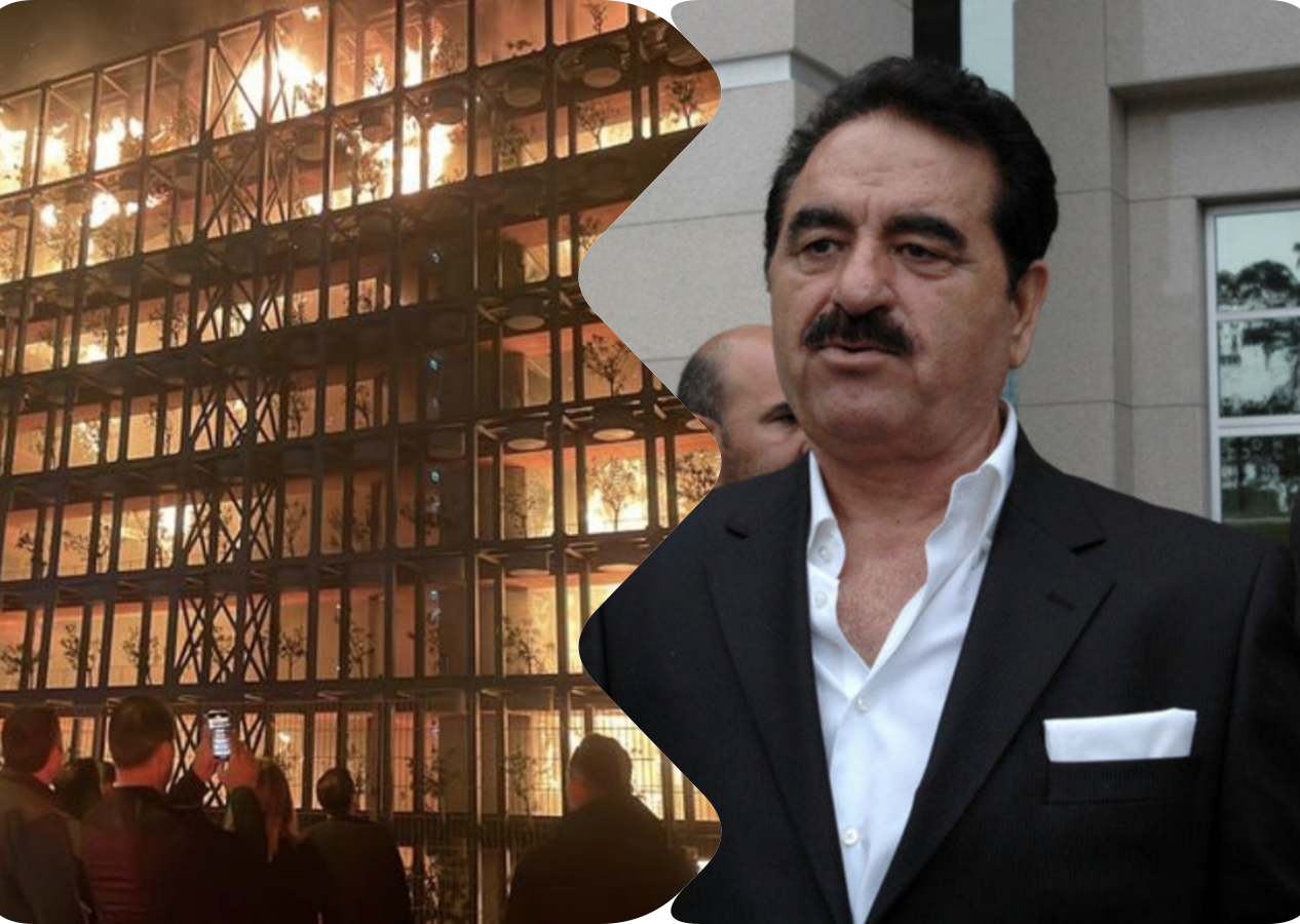 Yanan sitede evi bulunan İbrahim Tatlıses'ten açıklama geldi