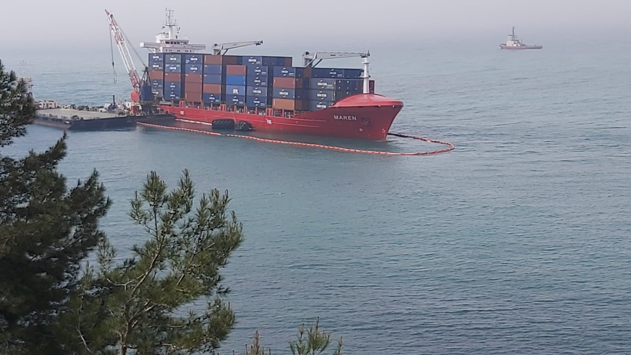 Kastamonu'da 1 ay önce karaya oturmuştu: Yan yatmaya başladı