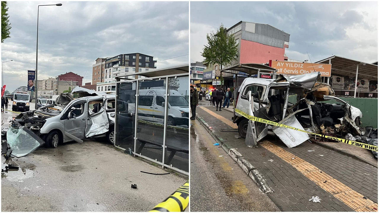 Bursa'da feci kaza! Araç ikiye bölündü: Ölü ve yaralılar var