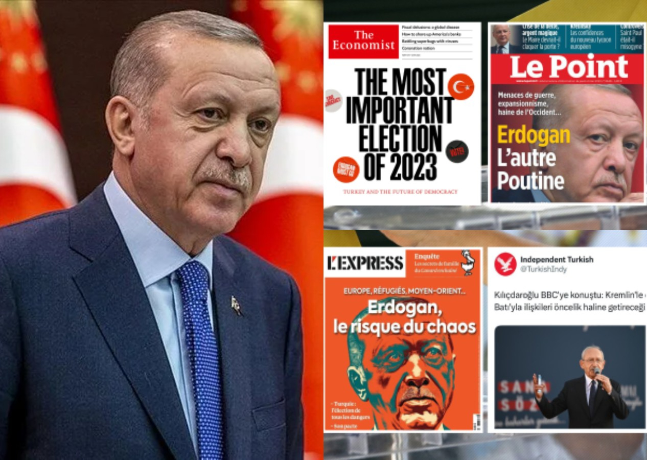 Hep bir ağızdan batının Recep Tayyip Erdoğan nefreti! Seçimlere yön vermeye çalışıyorlar...