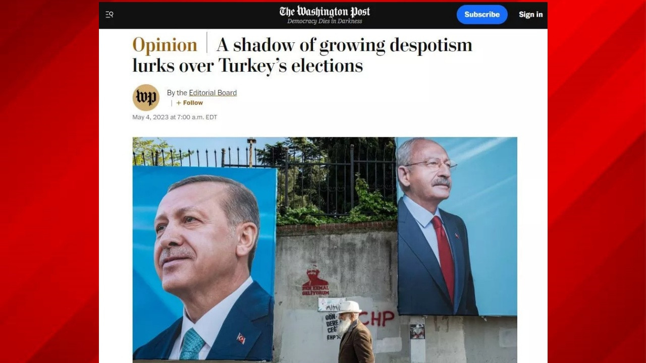 Washington Post gazetesi de Cumhurbaşkanı Erdoğan'ı hedef aldı!