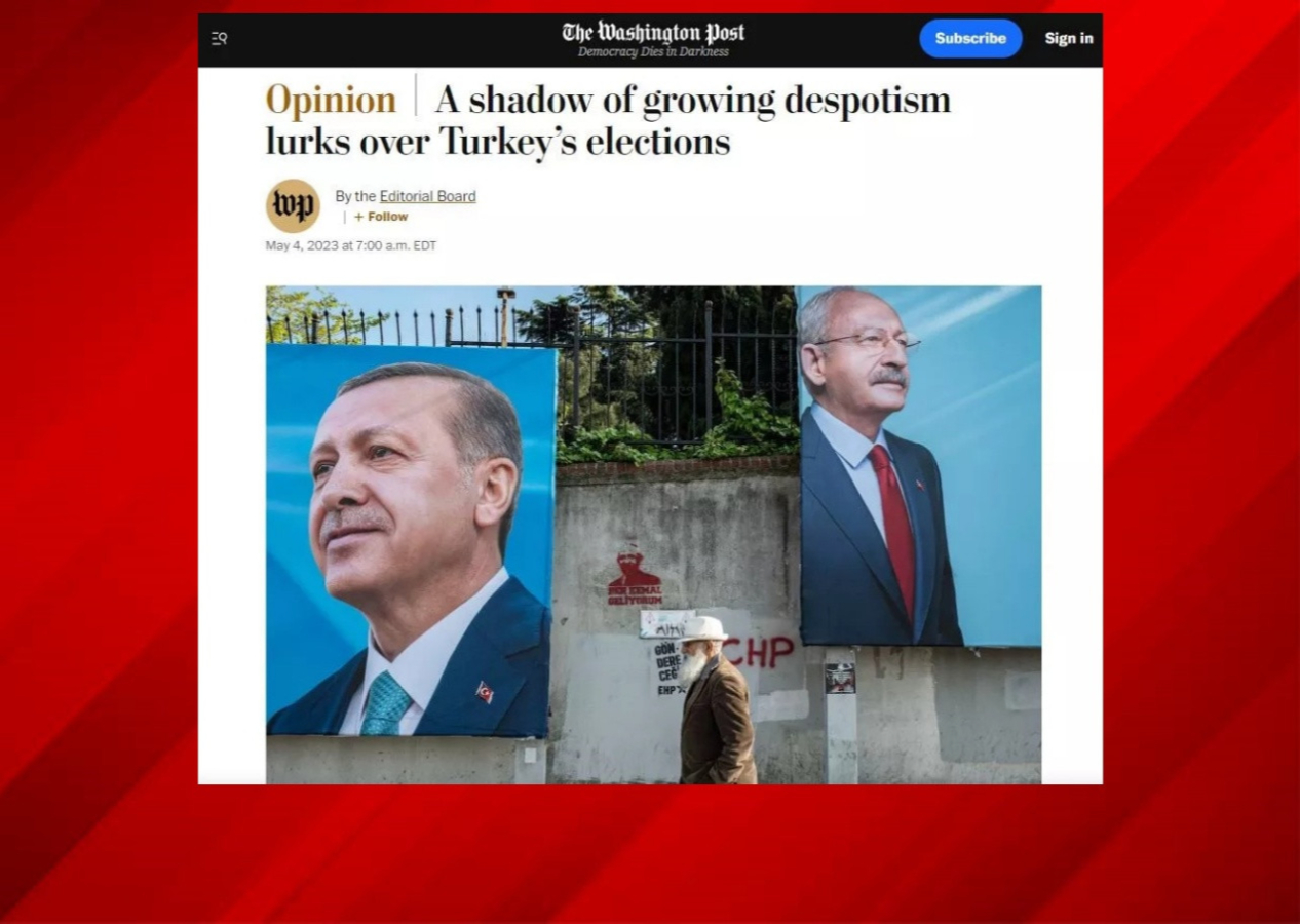 Washington Post gazetesi de Cumhurbaşkanı Erdoğan'ı hedef aldı!