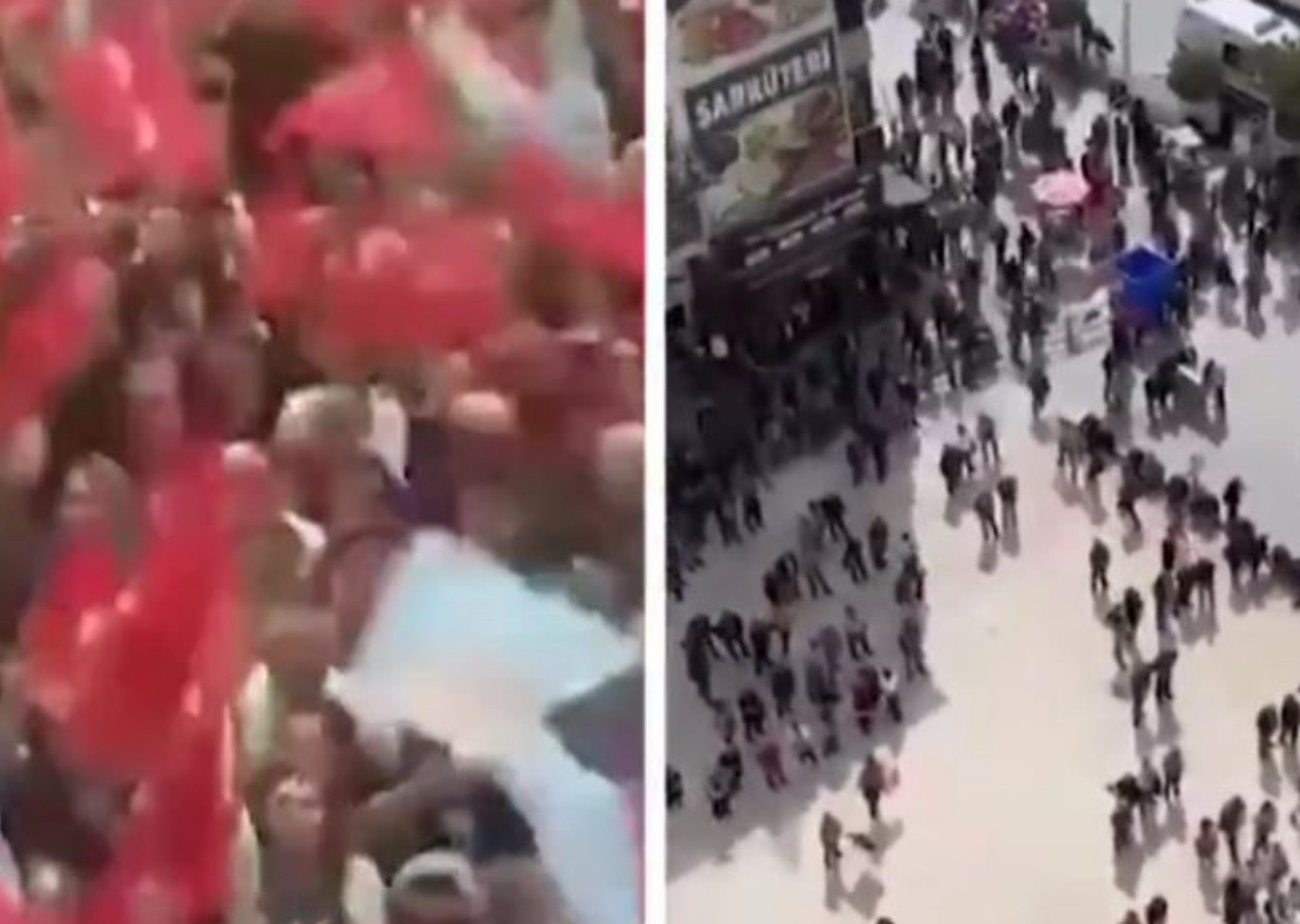 CHP yandaşı Halk TV'nin dolu gösterdiği alanlar ve gerçekte olan! Vatandaş video ile yalanladı...