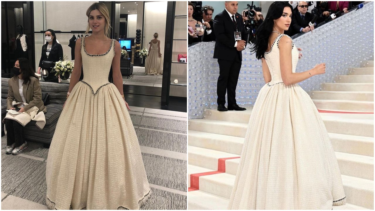 Nazlı Sabancı'dan Dua Lipa'ya ''Önce ben giydim'' göndermesi!