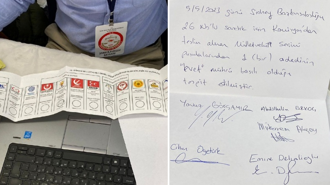 Açılmamış oy pusulasında AK Parti'ye 'Evet' mührü! YSK AK Parti temsilcisinden açıklama geldi: İhbar eden biziz!