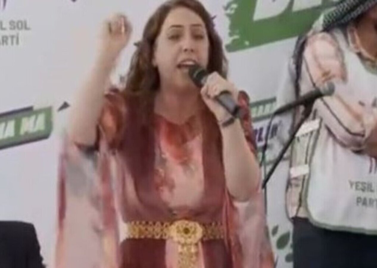 DBP'li Saliha Aydeniz'den küstah sözler: İmralı'nın kapısını parça parça edeceğiz...