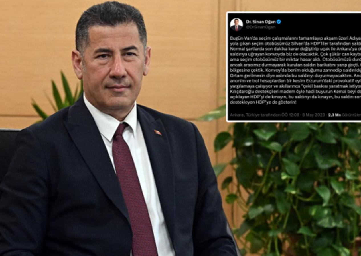HDP'liler Sinan Oğan'ın aracına saldırdı! 'Hadi buyurun Kemal beyi desteklediklerini açıklayan HDP’yi de kınayın'