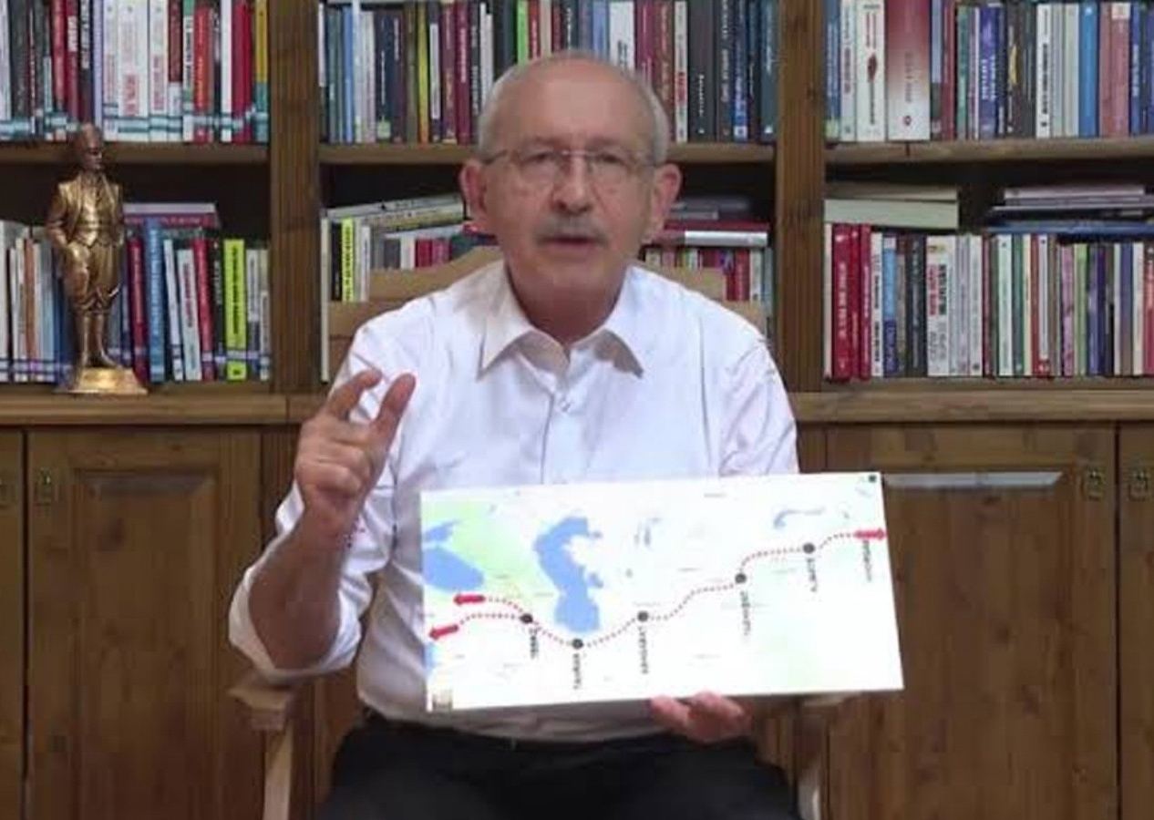 Kılıçdaroğlu'nun haritası Azerbaycan’da büyük tepki gördü! "Türkleri birleştirme değil parçalama.."