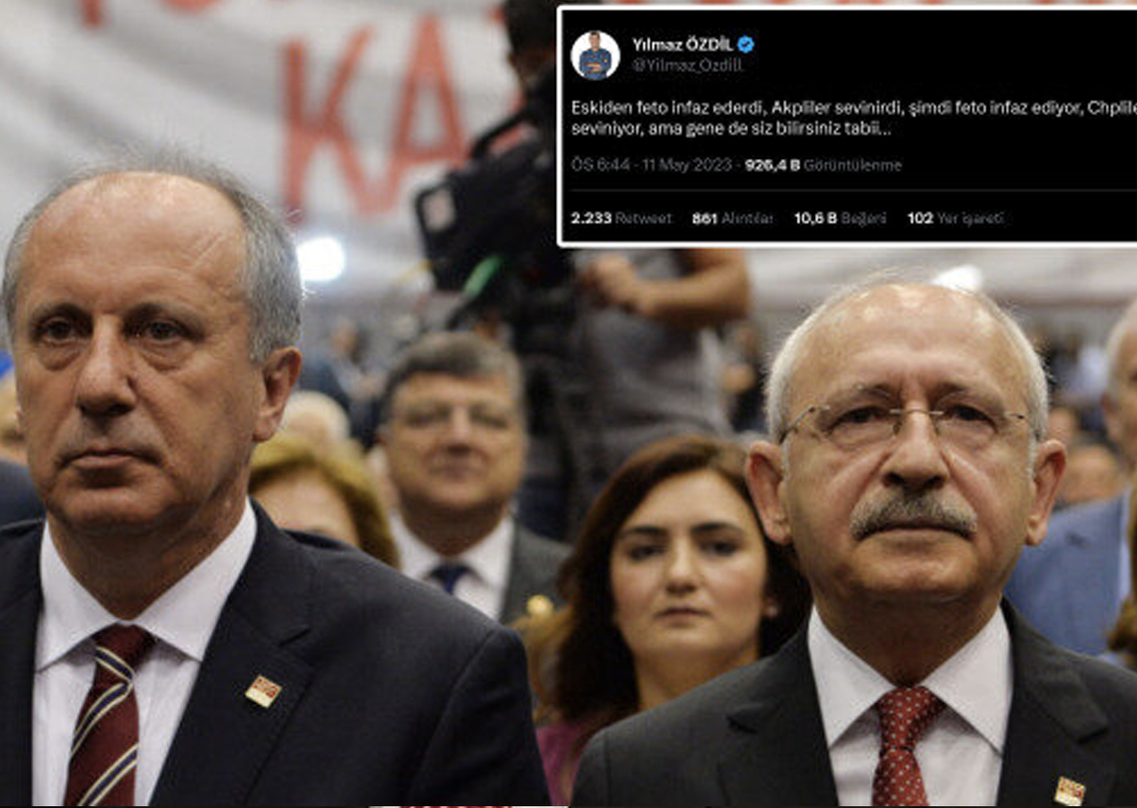 Yılmaz Özdil'den 'Muharrem İnce' yorumu: FETÖ infaz ediyor CHP'liler seviniyor
