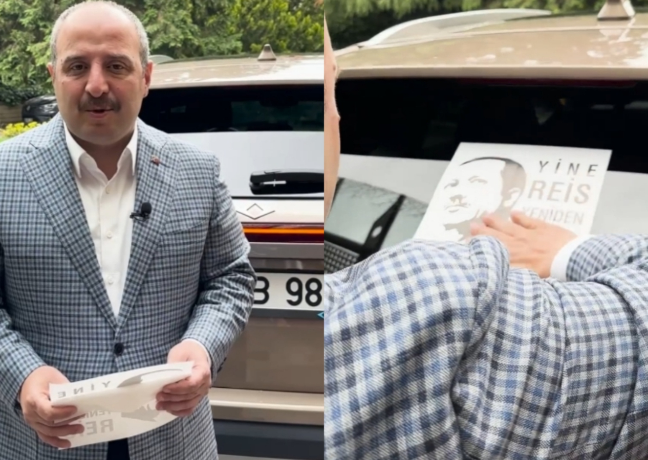 Bakan Varank'tan Cumhurbaşkanı Erdoğan'a 'Togg'lu' destek