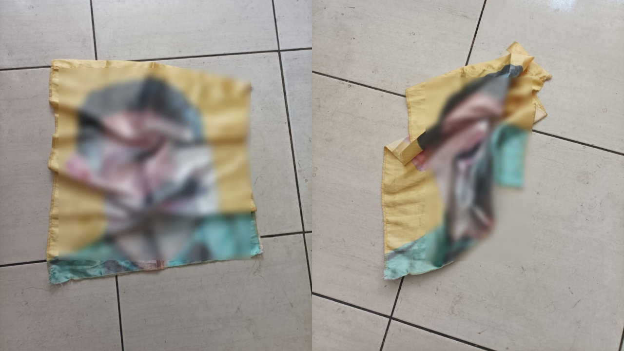 Terörist başı Öcalan flamasıyla mitinge girmeye çalışan şüpheliye gözaltı!