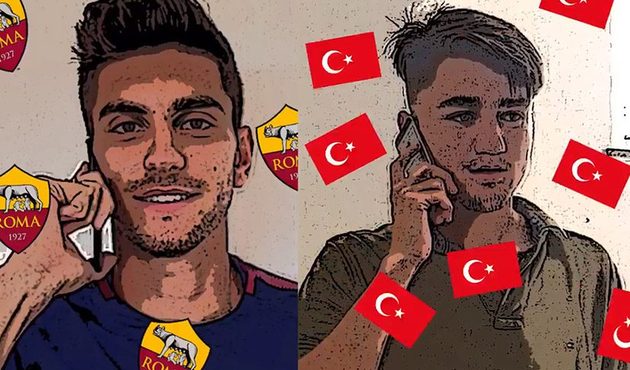 “Come to Beşiktaş” çılgınlığı Cengiz Ünder'li Roma'yı da sardı!