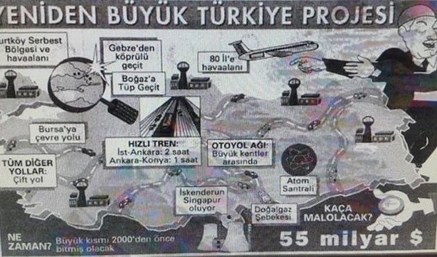 20 yıl önce Erbakan'ın projeleriyle alay etmek için hazırlanmıştı...
