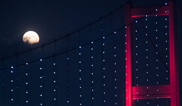 Türkiye’den ve dünyadan ay tutulmasına ait ilk fotoğraflar...