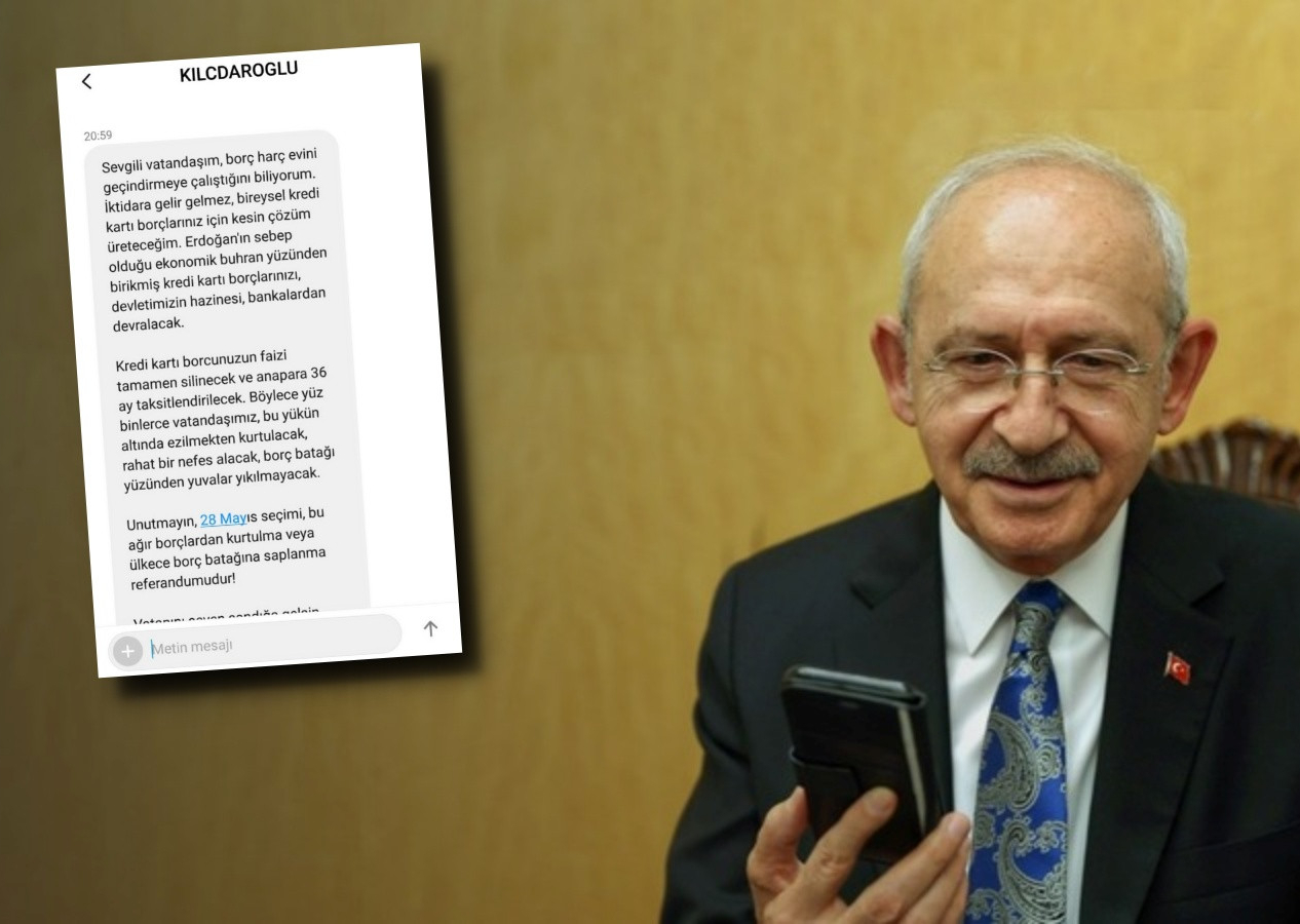 Kılıçdaroğlu kazanmak için bütün tuşlara basıyor! Bankalardan, kredi borcu olanların datasını alıp SMS gönderdi!