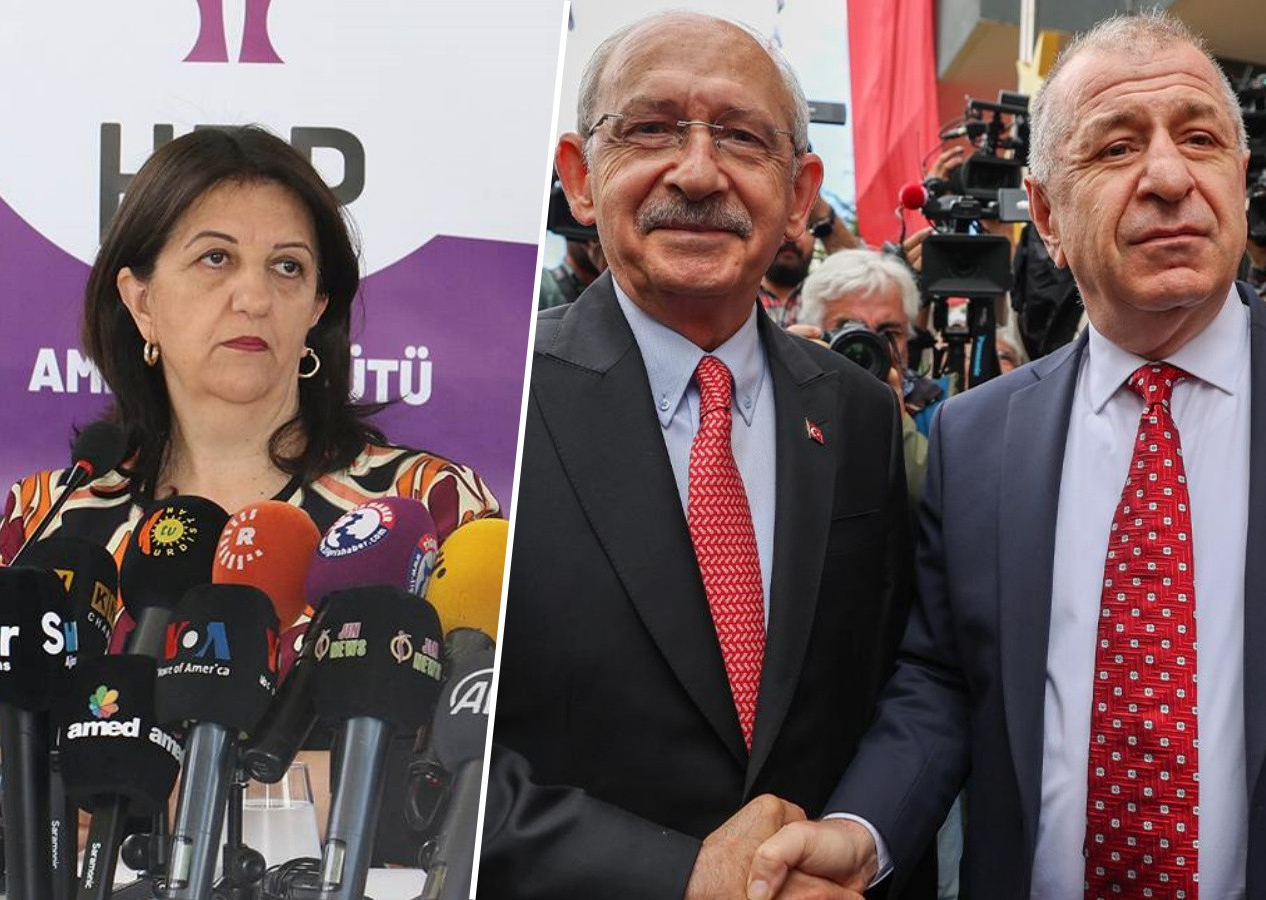 HDP, Özdağ ile protokolü yok saydı! Pervin Buldan: Esas olan Kılıçdaroğlu'nun vermiş olduğu sözler!