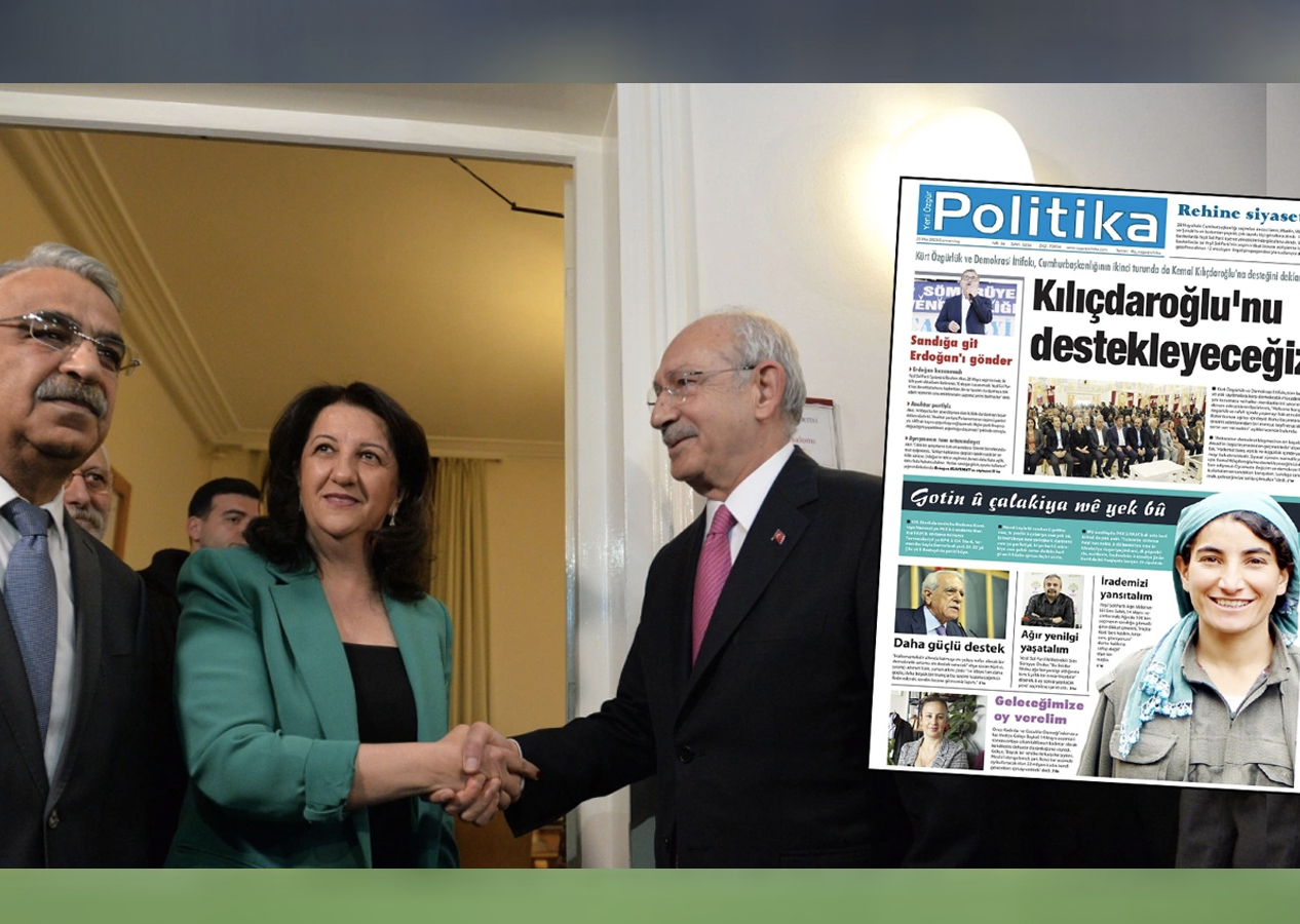 PKK'nın gazetesinden ''Kılıçdaroğlu'nu destekleyeceğiz'' manşeti!
