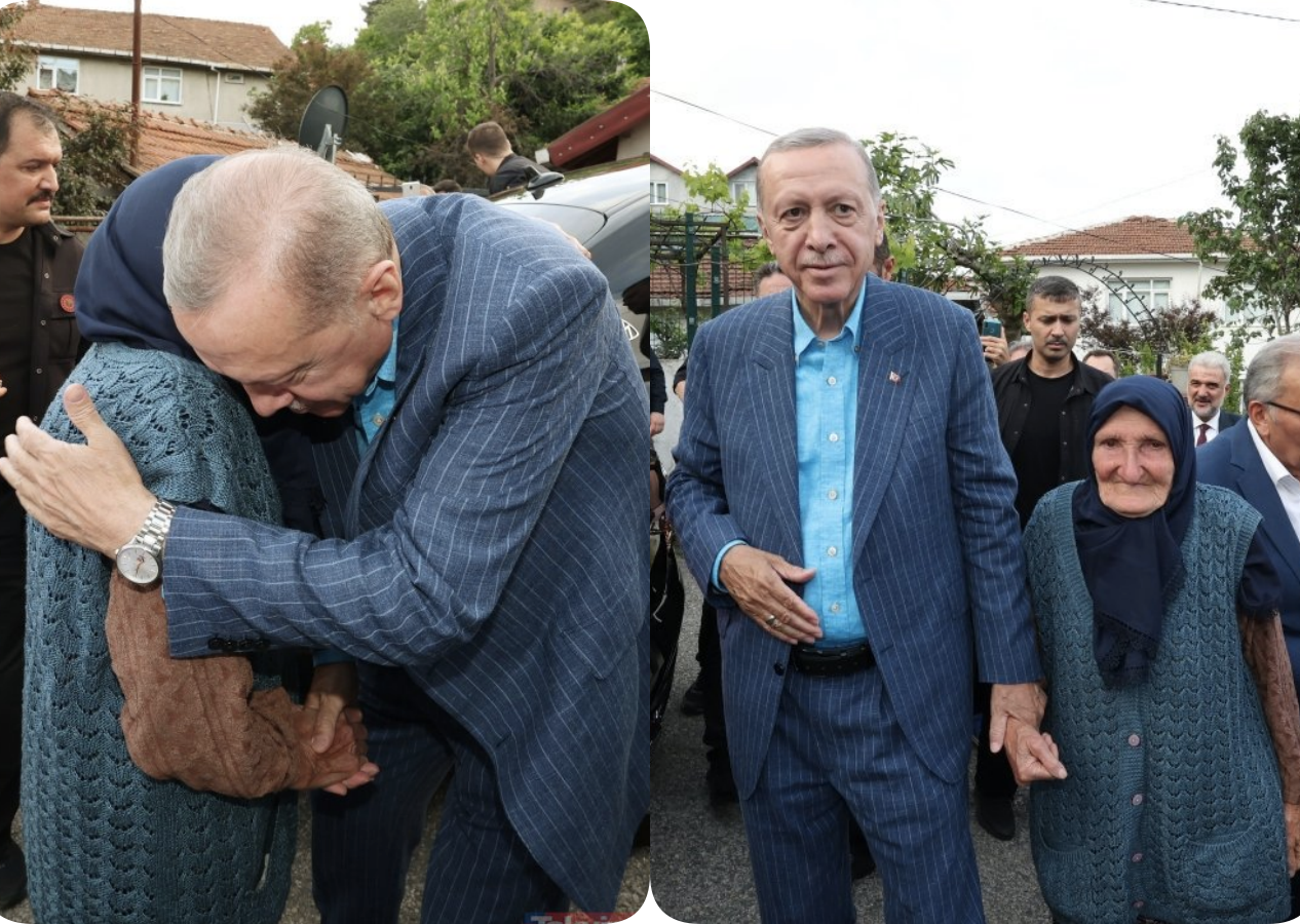 Cumhurbaşkanı Erdoğan'dan vefa örneği! Eski komşusu Binnaz Baloğlu'nu ziyaret edip hayır duasını aldı