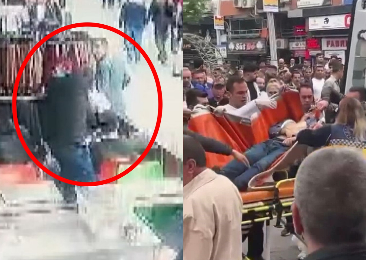 Güpegündüz silahını çıkarıp ateş etti! Kafede saldırı anı kamerada