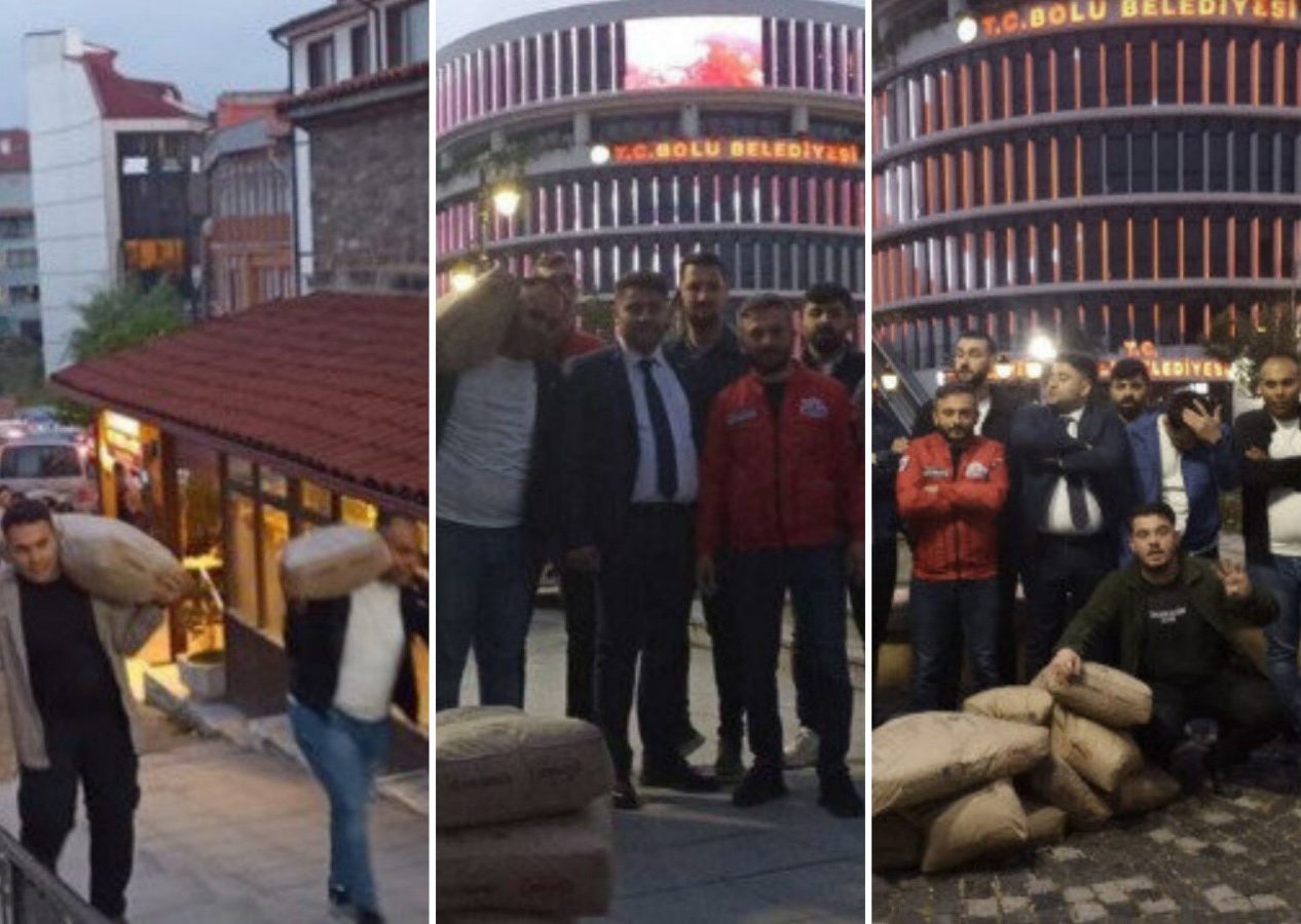 "Erdoğan kazanırsa heykelini dikerim" demişti! AK Parti Bolu Gençlik Kolları'ndan Tanju Özcan'a 10 torba çimento!