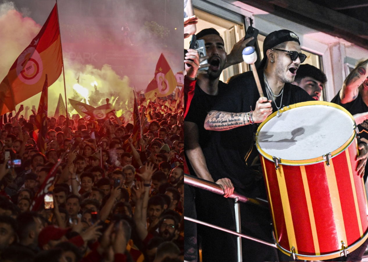Şampiyon Galatasaray, Florya'da taraftarıyla buluştu! Muhteşem kutlama