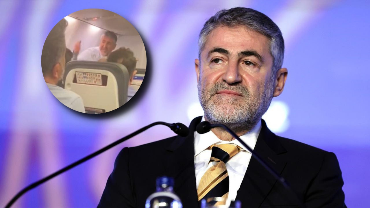 Bakan Nebati'den uçaktaki görüntülere ilişkin açıklama: Tamamen algı operasyonu!