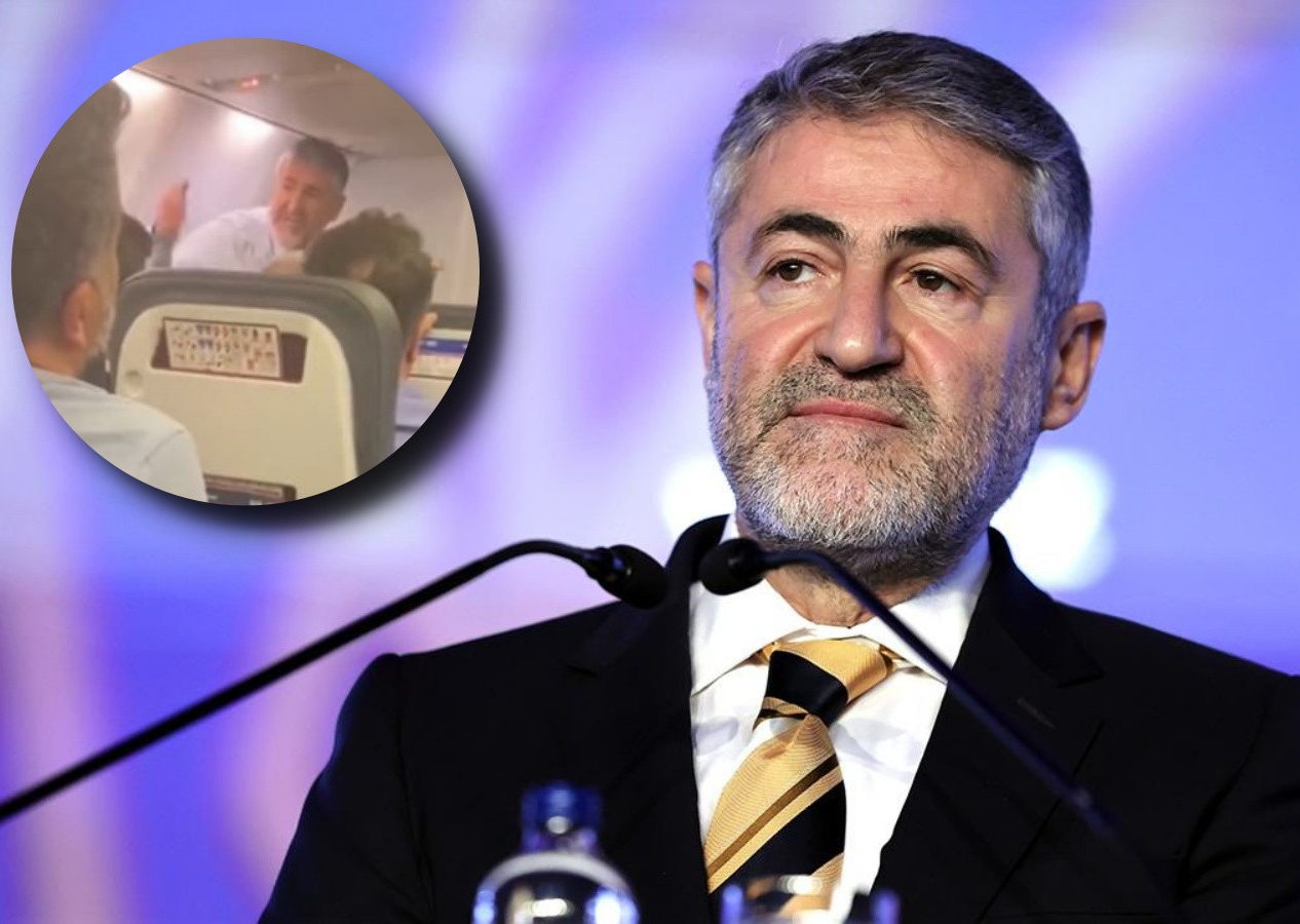 Bakan Nebati'den uçaktaki görüntülere ilişkin açıklama: Tamamen algı operasyonu!