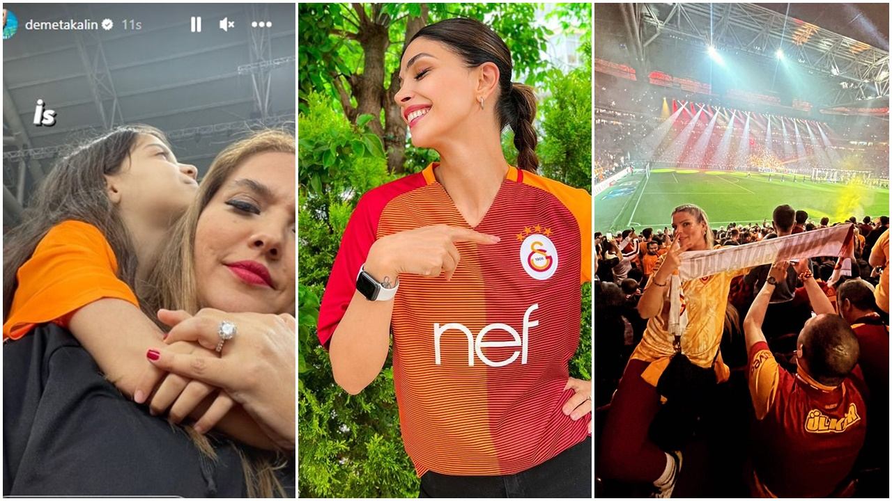 Galatasaraylı ünlülerin şampiyonluk coşkusu! Zaferi böyle kutladılar