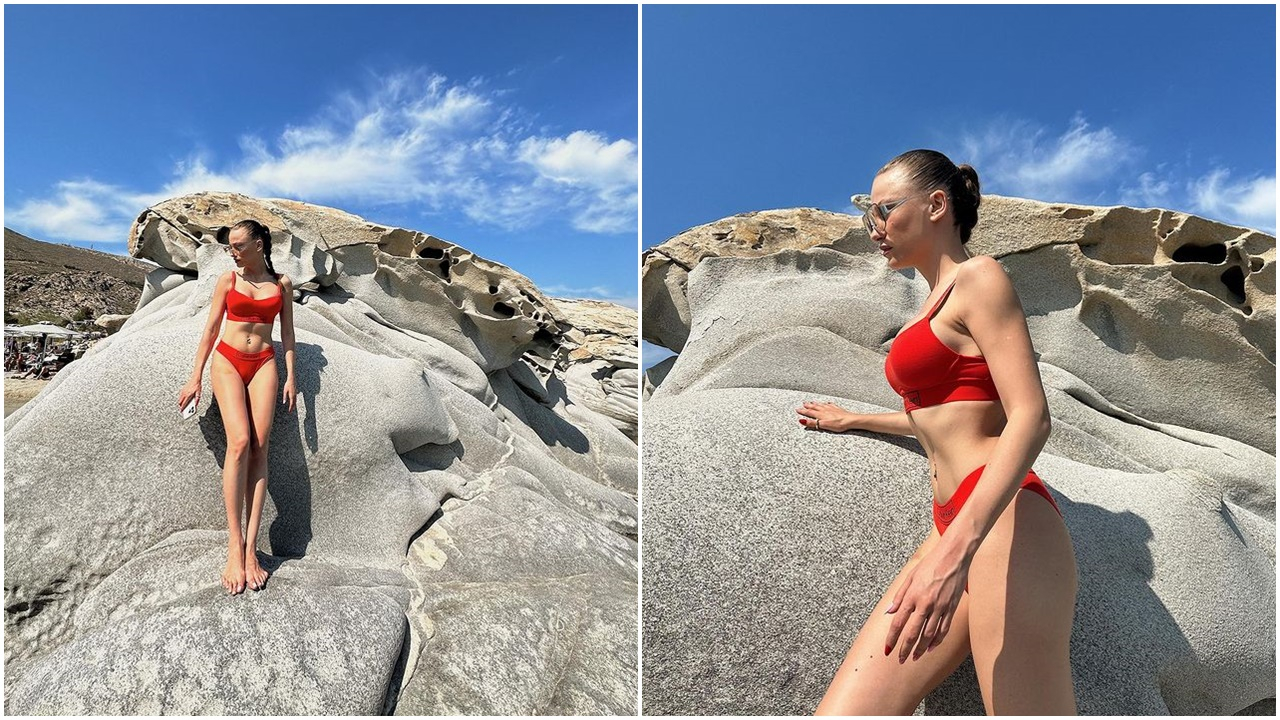 Serenay Sarıkaya'dan kırmızı bikinisiyle yürek hoplatan paylaşım!