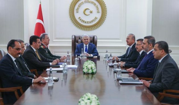 Çankaya Köşkü'nde güvenlik toplantısı yapıldı.