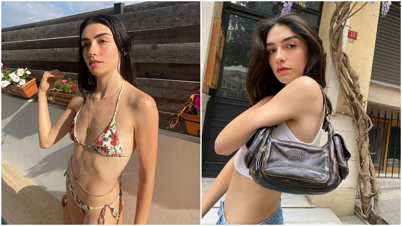 Hazar Ergüçlü'nün bikinili pozlarına beğeni yağdı!