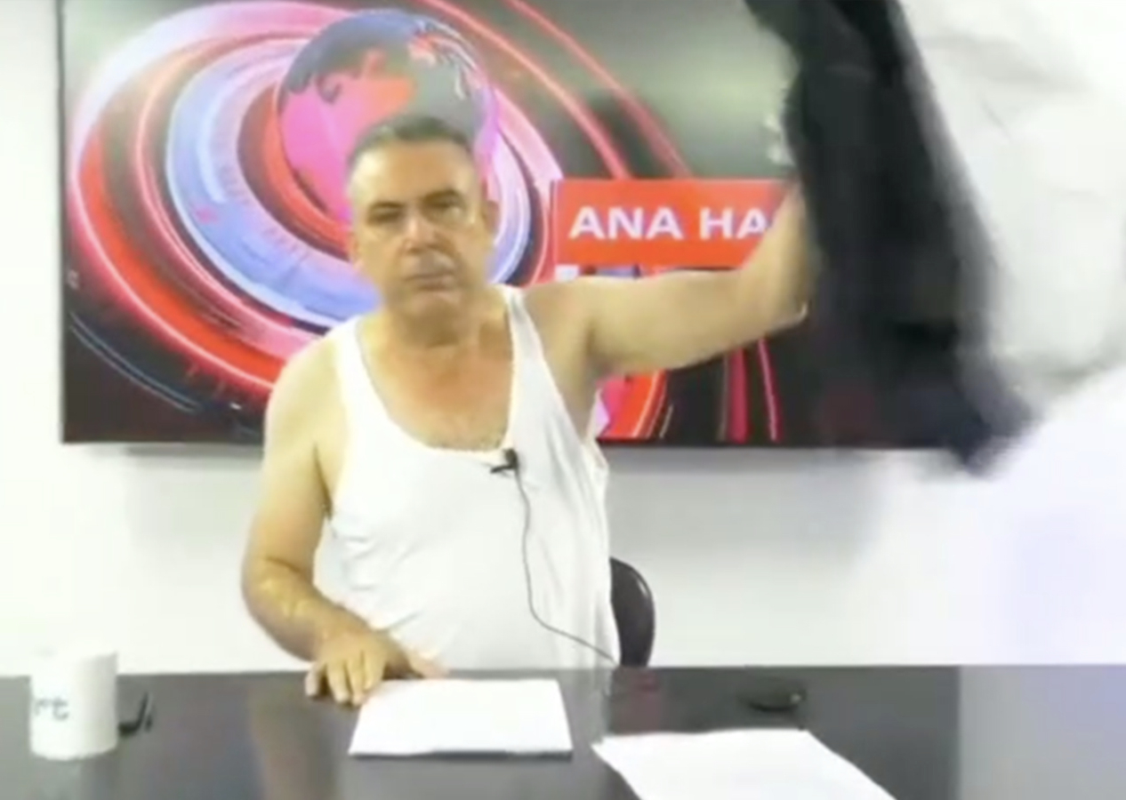 HRT sunucusu ana haberde soyundu: Hatay’ın sesi duyulsun