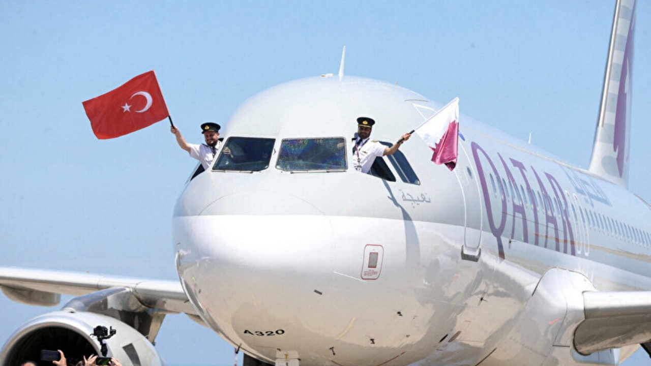 İlk sefer yapıldı! Katar Hava Yolları, Trabzon ile Katar'ın başkenti Doha arasında karşılıklı uçak seferlerine başladı