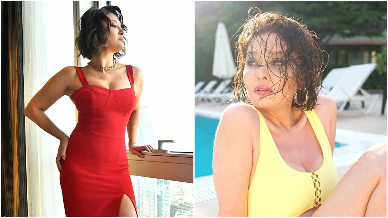 Veda Mektubu dizisinin Alanur'u Nurgül Yeşilçay, sarı mayosu ve fit görünümüyle ortalığı kasıp kavurdu