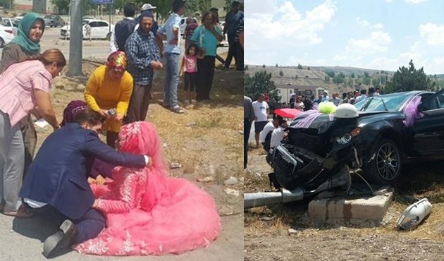 Yozgat'ta düğün konvoyunda kaza: 7 yaralı...