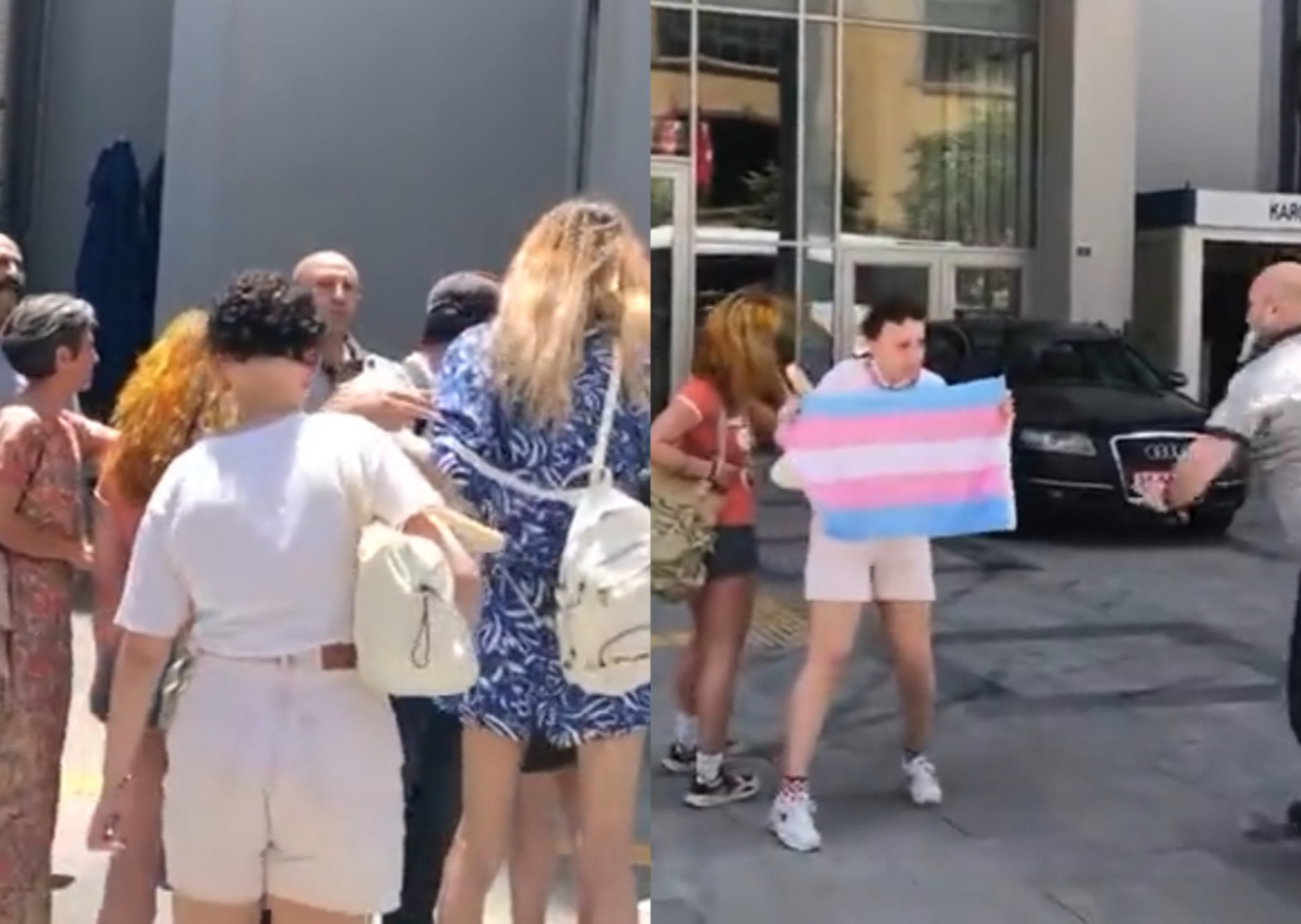 Mimar Sinan Güzel Sanatlar Üniversitesi'nde izinsiz yapılmaya çalışılan 'LGBT gösterisine' güvenlik müdahale etti!