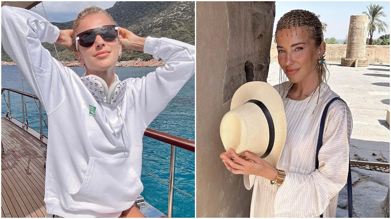 Burcu Esmersoy'dan teknede dans şov!