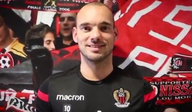 Sneijder resmen Nice'te!