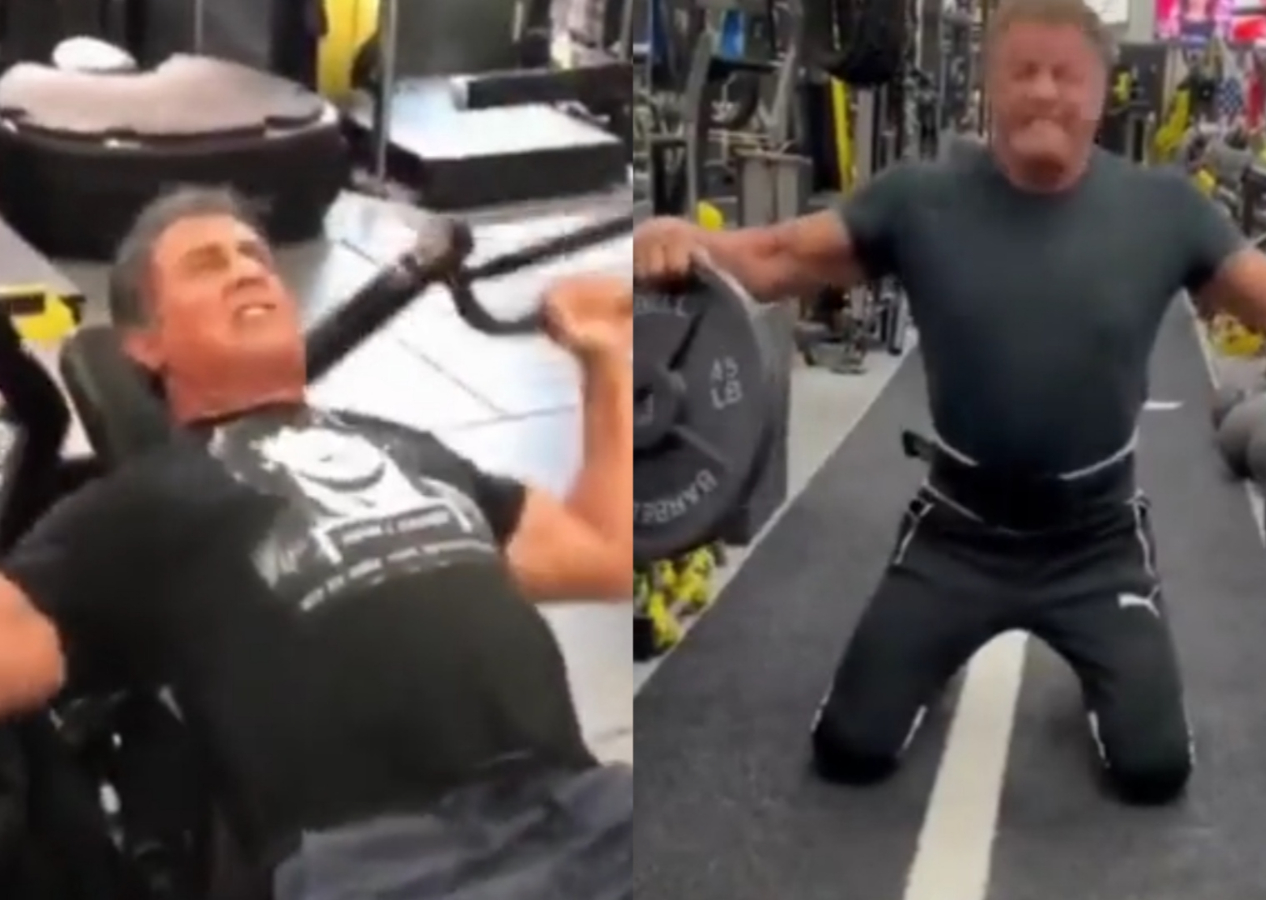 76 yaşındaki Sylvester Stallone'un antrenman görüntüleri dikkat çekti: Gençlere taş çıkarttı