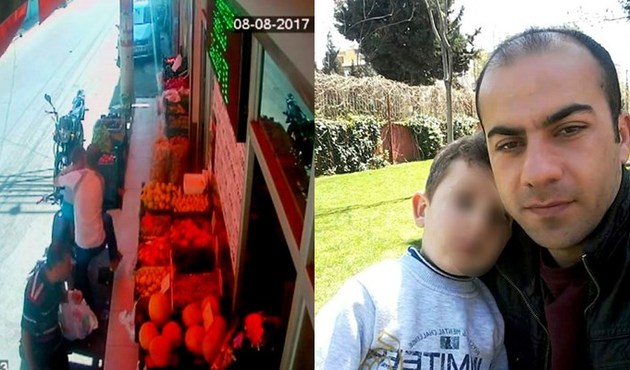 Bedenini oğluna böyle siper etti/Video...