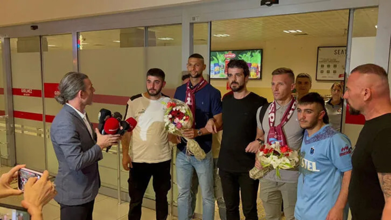 Trabzonspor'un yeni transferleri kente ayak bastı!