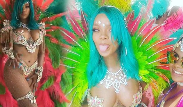Hani kilolarına güveniyordu... Rihanna’nın festivalde çektirdiği fotoğraf photoshop’lu çıktı!