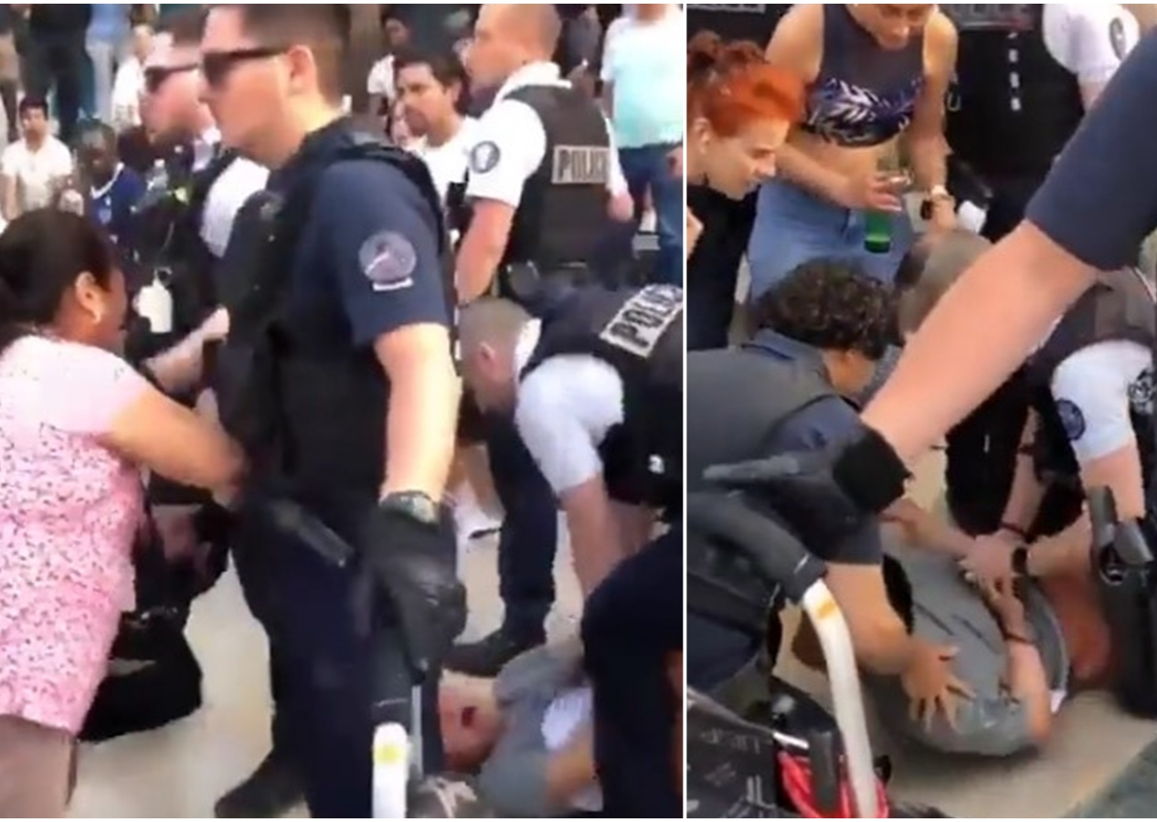 Fransa'da skandal görüntü! Polis, down sendromlu çocuğu yere yatırıp ters kelepçeyle gözaltına aldı