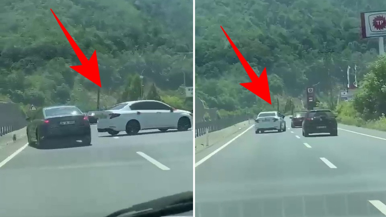 Pes dedirten magandalık! Trafiği tehlikeye atan sürücüye binlerce liralık para cezası!