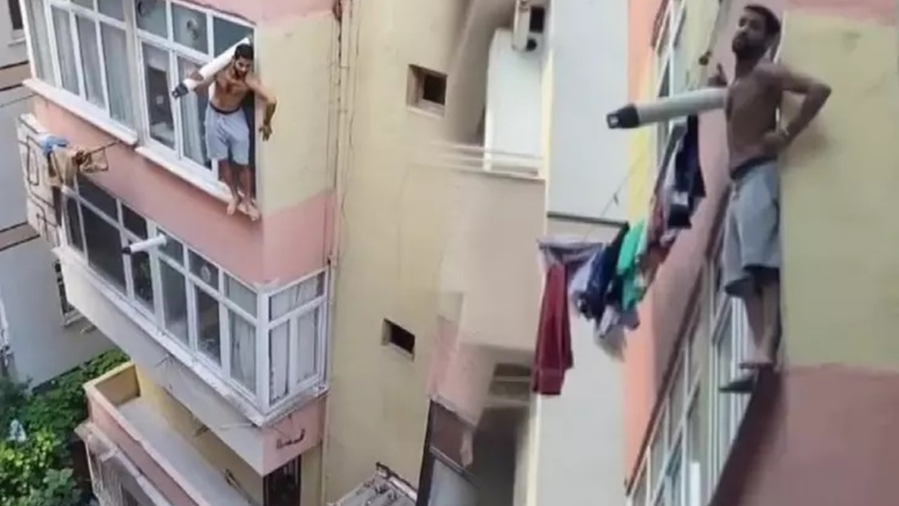 Balkondan atlamaya kalktı! Pişman olunca havada asılı kaldı: İntihar sebebi ağızları açık bıraktı